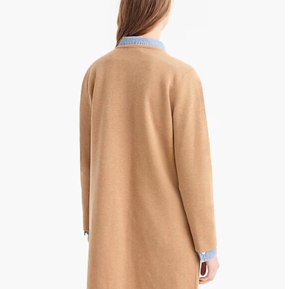 J.Crew Juliette collarless sweater-blazer tan XXS - Picture 5 of 6